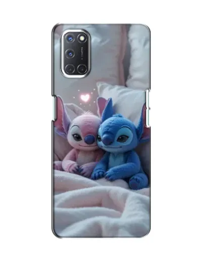 Чехол для OPPO A52 с картинкой «Плюшевые Стич Ангел»