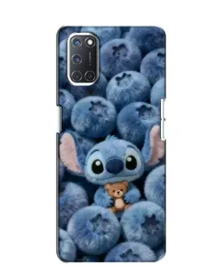 Чехол для OPPO A52 с картинкой «Стич и голубика» Чехол для OPPO A52 с картинкой «Стич и голубика»