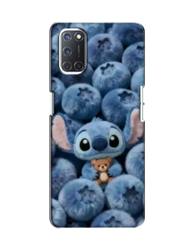 Чехол для OPPO A52 с картинкой «Стич и голубика»