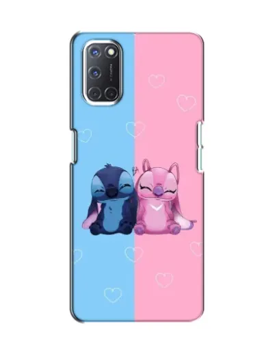 Чехол для OPPO A52 с картинкой «Stitch и Angel Love»