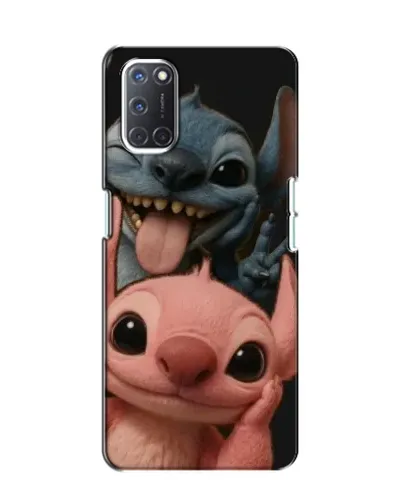 Чехол для OPPO A52 с картинкой «Стич и Ангел»