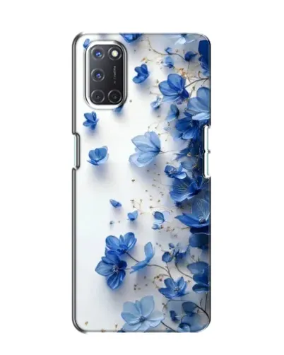 Чохол для OPPO A52 з картинкою «Блакитний квітковий каскад»