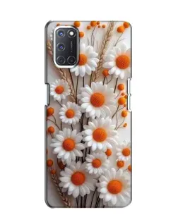 Чохол для OPPO A52 з картинкою «Білі сухоцвіти»