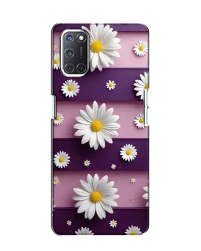Чохол для OPPO A52 з картинкою «Ромашки на фіолетовому»