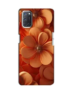 Чохол для OPPO A52 з картинкою «Помаранчева макро квітка»
