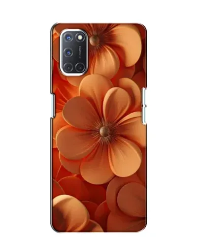 Чохол для OPPO A52 з картинкою «Помаранчева макро квітка»