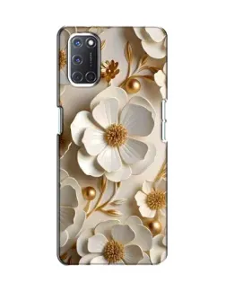 Чохол для OPPO A52 з картинкою «Білі паперові квіти»