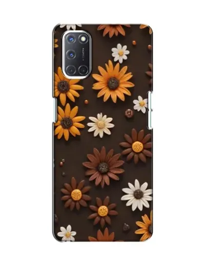 Чохол для OPPO A52 з картинкою «Візерунок з маленьких соняшників»