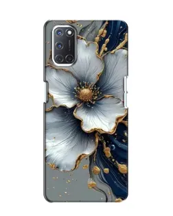 Чохол для OPPO A52 з картинкою «Біла квітка та золотий флюїд»