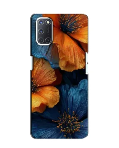 Чохол для OPPO A52 з картинкою «Яскрава синьо-помаранчева флора» Чохол для OPPO A52 з картинкою «Яскрава синьо-помаранчева флора»