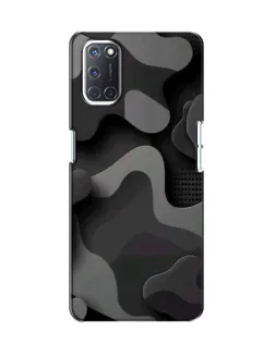 Чохол для OPPO A52 з картинкою «Темний абстрактний камуфляж»