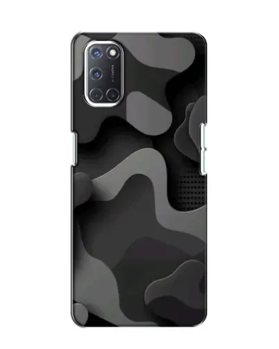 Чохол для OPPO A52 з картинкою «Темний абстрактний камуфляж»