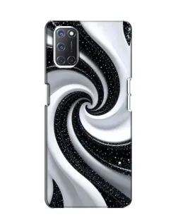 Чохол для OPPO A52 з картинкою «Чорно-біла спіраль»
