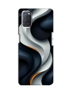 Чохол для OPPO A52 з картинкою «Об'ємні чорно-білі стрічки»