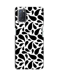 Чохол для OPPO A52 з картинкою «Контрастні чорні краплі»