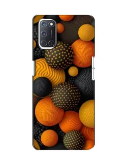 Чохол для OPPO A52 з картинкою «Об'ємні помаранчеві сфери»