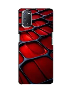 Чохол для OPPO A52 з картинкою «Червона глянцева сітка»