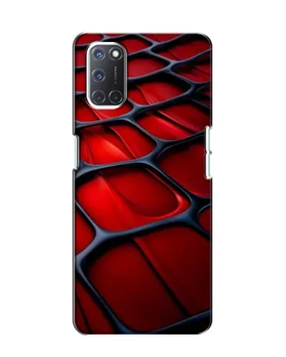 Чохол для OPPO A52 з картинкою «Червона глянцева сітка»