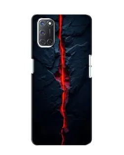 Чохол для OPPO A52 з картинкою «Червона лавова тріщина»