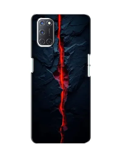 Чохол для OPPO A52 з картинкою «Червона лавова тріщина»