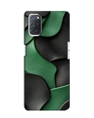 Чохол для OPPO A52 з картинкою «Зелені шкіряні хвилі»