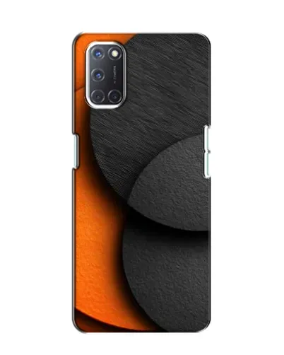Чохол для OPPO A52 з картинкою «Геометрія помаранчевих кіл»