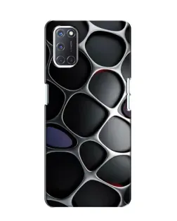 Чохол для OPPO A52 з картинкою «Об'ємна темна решітка»