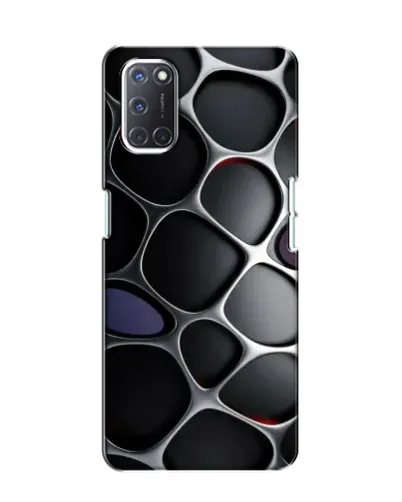 Чохол для OPPO A52 з картинкою «Об'ємна темна решітка»