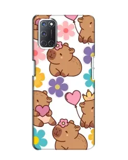 Чохол для OPPO A52 з картинкою «Квітковий паттерн капібар» Чохол для OPPO A52 з картинкою «Квітковий паттерн капібар»