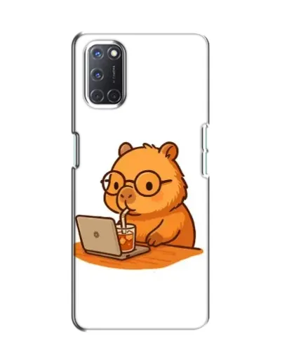 Чохол для OPPO A52 з картинкою «Капібара з ноутбуком»