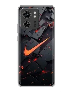 Чехол для OPPO A53 5g с картинкой «Nike — эффект разломов»