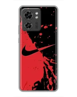 Чехол для OPPO A53 5g с картинкой «Красные брызги Nike»