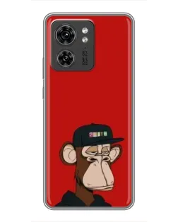 Чохол для OPPO A53 5g з картинкою «Bored Ape — червоний фон»