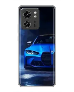 Чехол для OPPO A53 5g с картинкой «Голубая BMW M4»