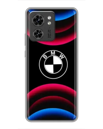 Чехол для OPPO A53 5g с картинкой «Логотип BMW и неоновые дуги»