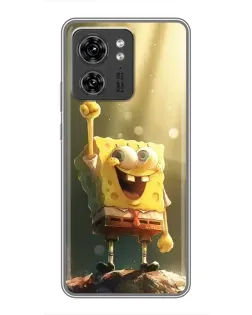 Чохол для OPPO A53 5g з картинкою «Сяючий Спанч Боб»