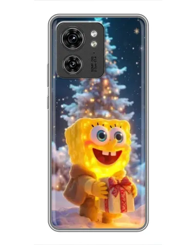 Чохол для OPPO A53 5g з картинкою «Різдвяний Спанч Боб»