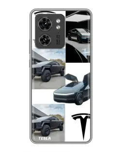 Чохол для OPPO A53 5g з картинкою «Колаж Cybertruck Tesla»