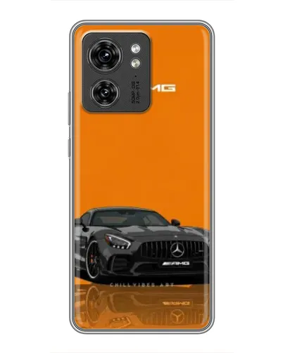 Чохол для OPPO A53 5g з картинкою «Помаранчевий Mercedes AMG»