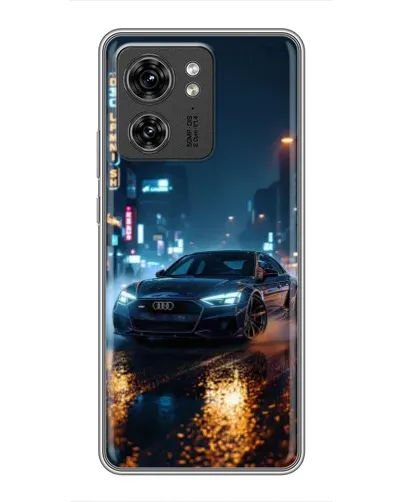 Чехол для OPPO A53 5g с картинкой «Ночной город и Audi»