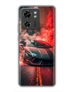 Чехол для OPPO A53 5g с картинкой «Lamborghini красный дым»
