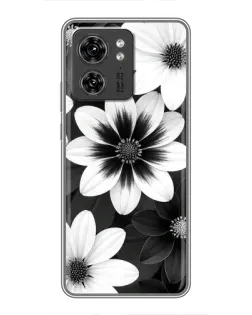 Чехол для OPPO A53 5g с картинкой «Монохромные астры»
