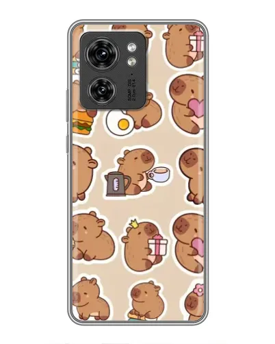 Чехол для OPPO A53 5g с картинкой «Капибары паттерн»