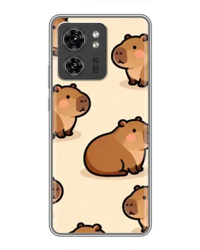 Чехол для OPPO A53 5g с картинкой «Паттерн милых капибар»
