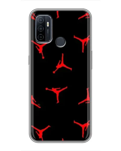 Чехол для OPPO A53 с картинкой «Jordan Red Pattern»