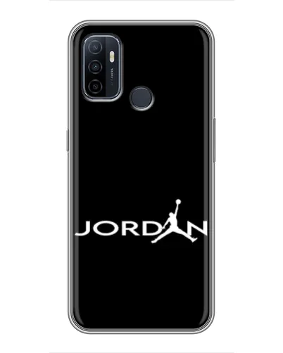 Чехол для OPPO A53 с картинкой «Jordan White Logo»