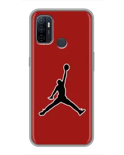 Чехол для OPPO A53 с картинкой «Jordan Red Back»