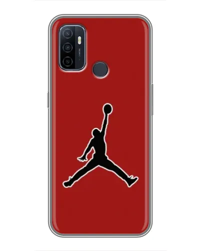Чехол для OPPO A53 с картинкой «Jordan Red Back»