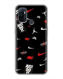 Чехол для OPPO A53 с картинкой «Nike Mix Pattern»