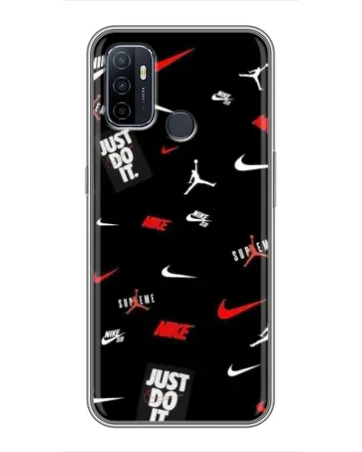 Чехол для OPPO A53 с картинкой «Nike Mix Pattern»
